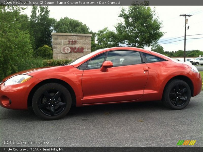 Sunset Orange Pearlescent / Dark Charcoal 2008 Mitsubishi Eclipse GS Coupe
