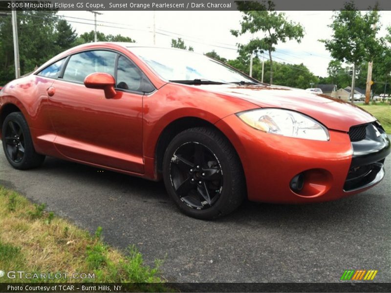 Sunset Orange Pearlescent / Dark Charcoal 2008 Mitsubishi Eclipse GS Coupe