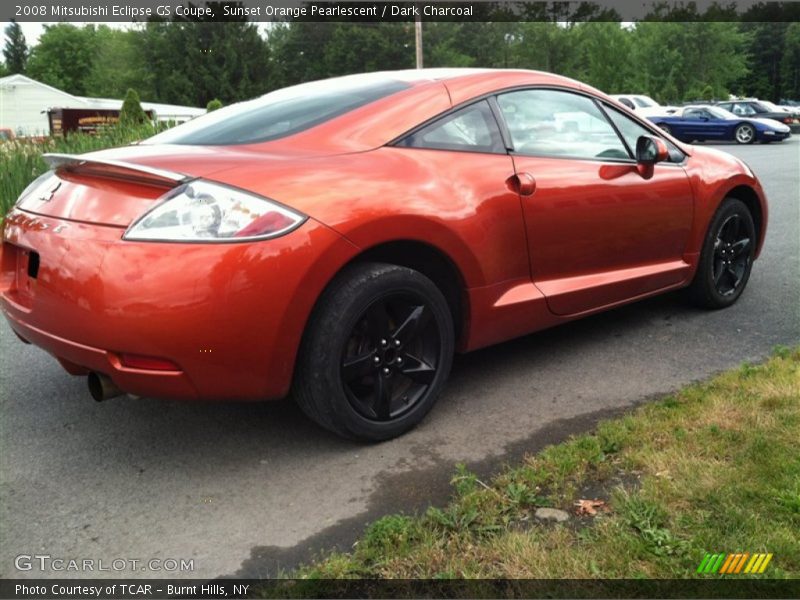 Sunset Orange Pearlescent / Dark Charcoal 2008 Mitsubishi Eclipse GS Coupe
