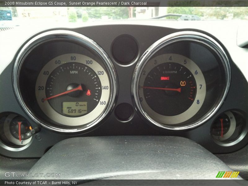 Sunset Orange Pearlescent / Dark Charcoal 2008 Mitsubishi Eclipse GS Coupe