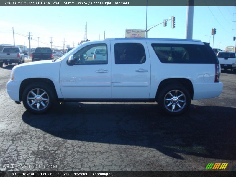 Summit White / Cocoa/Light Cashmere 2008 GMC Yukon XL Denali AWD