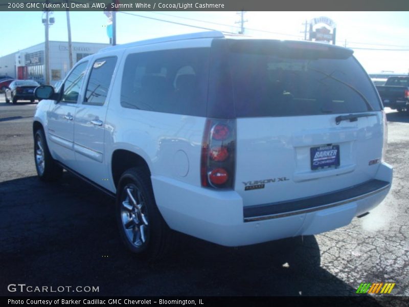 Summit White / Cocoa/Light Cashmere 2008 GMC Yukon XL Denali AWD