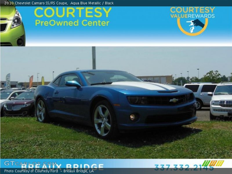 Aqua Blue Metallic / Black 2010 Chevrolet Camaro SS/RS Coupe