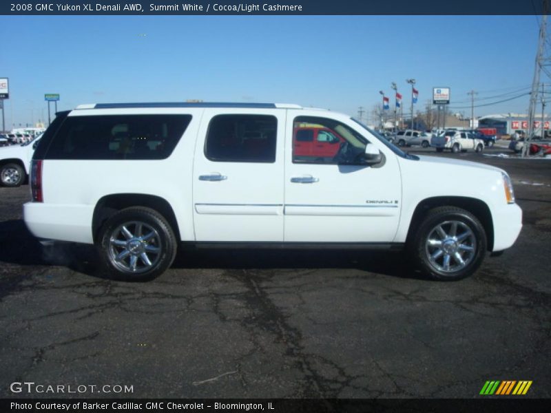 Summit White / Cocoa/Light Cashmere 2008 GMC Yukon XL Denali AWD