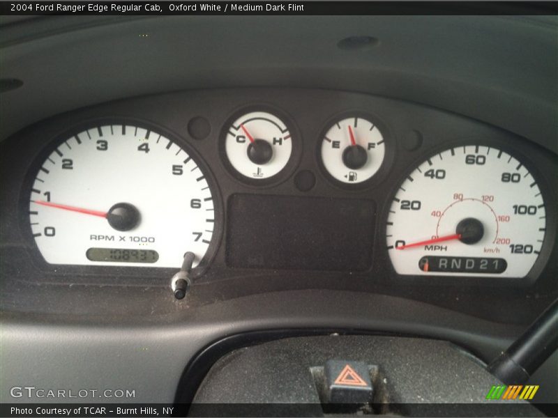 Oxford White / Medium Dark Flint 2004 Ford Ranger Edge Regular Cab