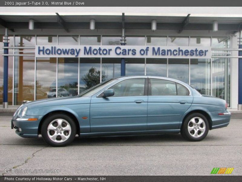 Mistral Blue / Dove 2001 Jaguar S-Type 3.0