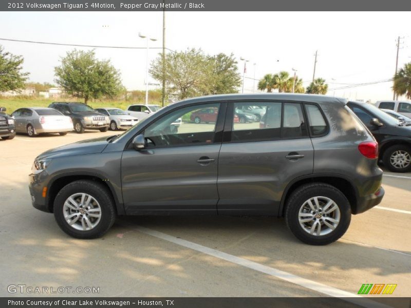 Pepper Gray Metallic / Black 2012 Volkswagen Tiguan S 4Motion