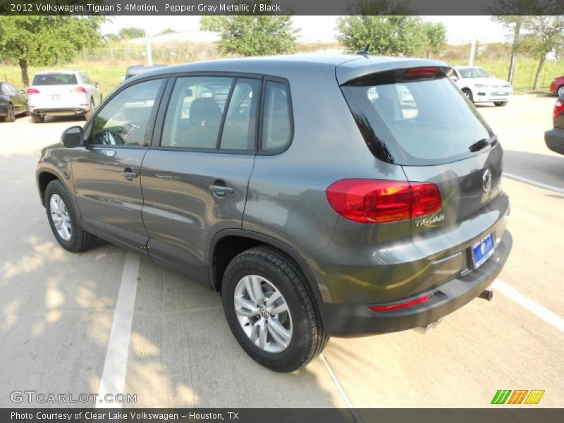 Pepper Gray Metallic / Black 2012 Volkswagen Tiguan S 4Motion
