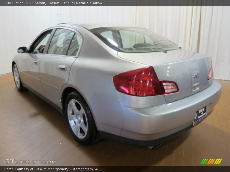 Desert Platinum Metallic / Willow 2003 Infiniti G 35 Sedan