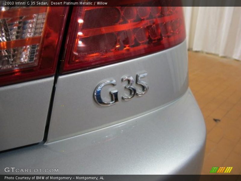 Desert Platinum Metallic / Willow 2003 Infiniti G 35 Sedan