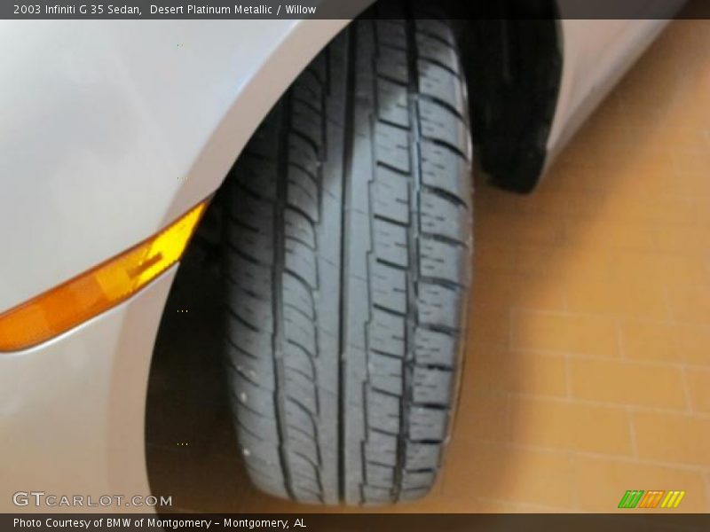 Desert Platinum Metallic / Willow 2003 Infiniti G 35 Sedan