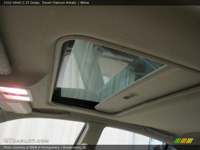 Desert Platinum Metallic / Willow 2003 Infiniti G 35 Sedan