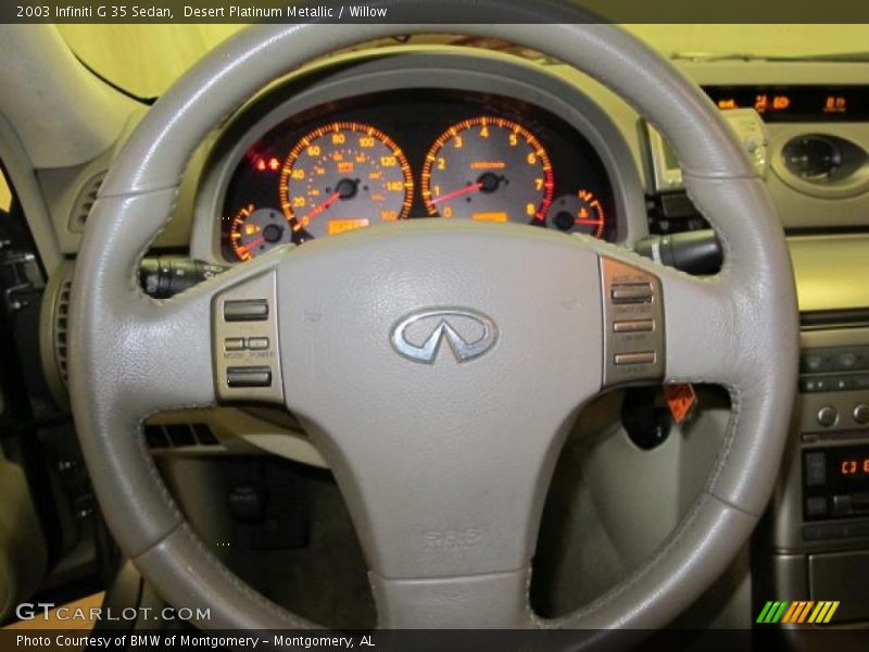 Desert Platinum Metallic / Willow 2003 Infiniti G 35 Sedan