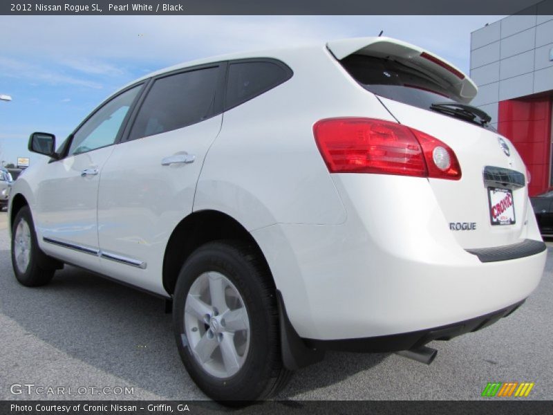 Pearl White / Black 2012 Nissan Rogue SL