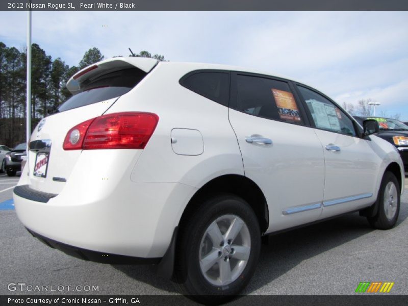 Pearl White / Black 2012 Nissan Rogue SL