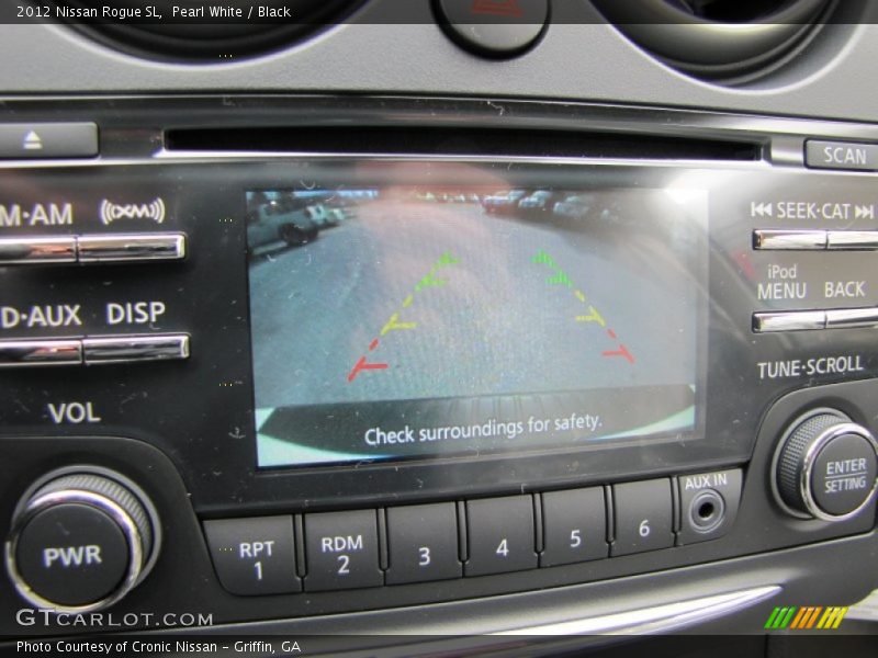 Pearl White / Black 2012 Nissan Rogue SL