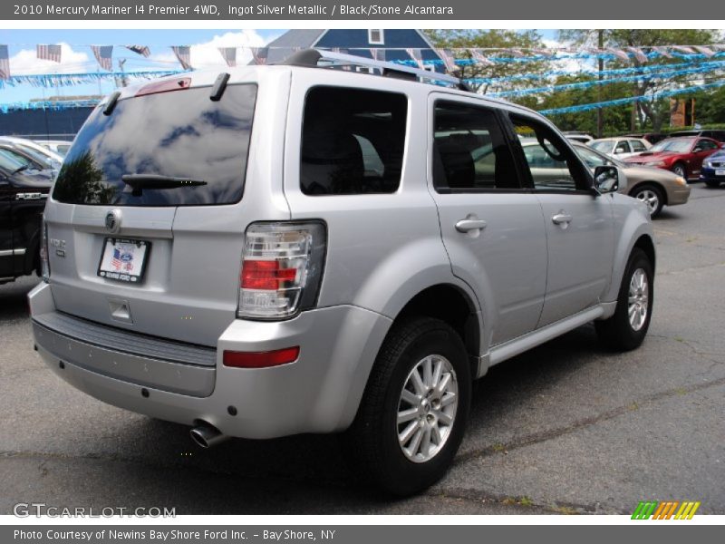 Ingot Silver Metallic / Black/Stone Alcantara 2010 Mercury Mariner I4 Premier 4WD