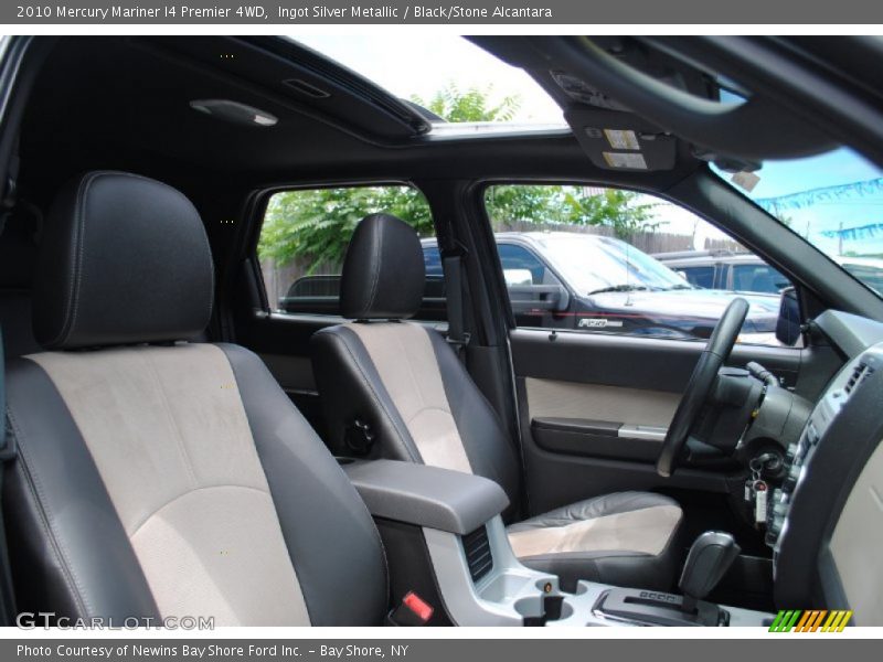 Ingot Silver Metallic / Black/Stone Alcantara 2010 Mercury Mariner I4 Premier 4WD