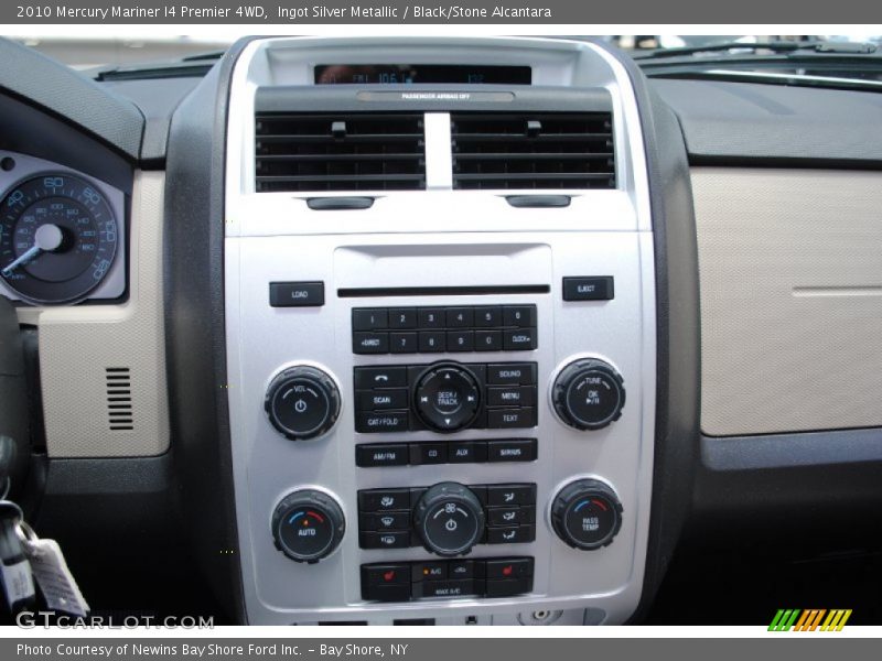 Ingot Silver Metallic / Black/Stone Alcantara 2010 Mercury Mariner I4 Premier 4WD