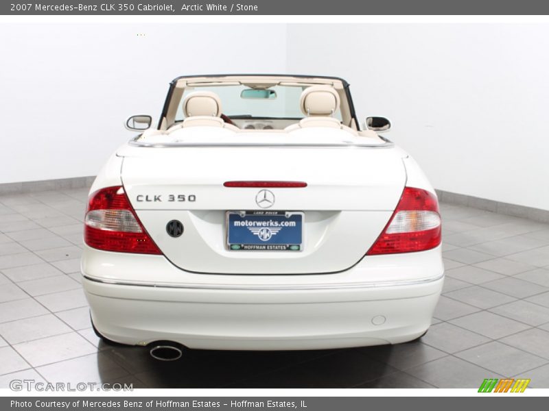 Arctic White / Stone 2007 Mercedes-Benz CLK 350 Cabriolet