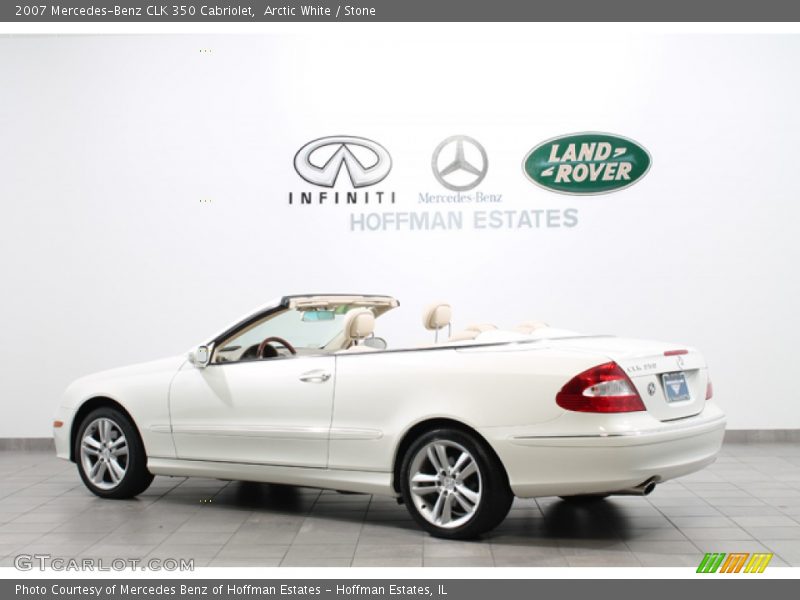 Arctic White / Stone 2007 Mercedes-Benz CLK 350 Cabriolet
