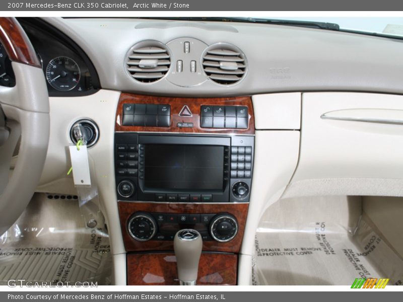 Arctic White / Stone 2007 Mercedes-Benz CLK 350 Cabriolet