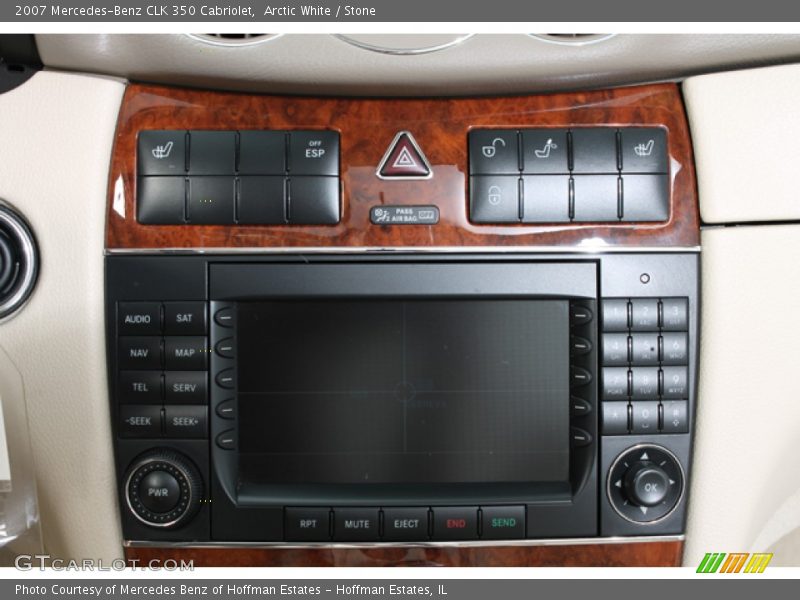 Arctic White / Stone 2007 Mercedes-Benz CLK 350 Cabriolet