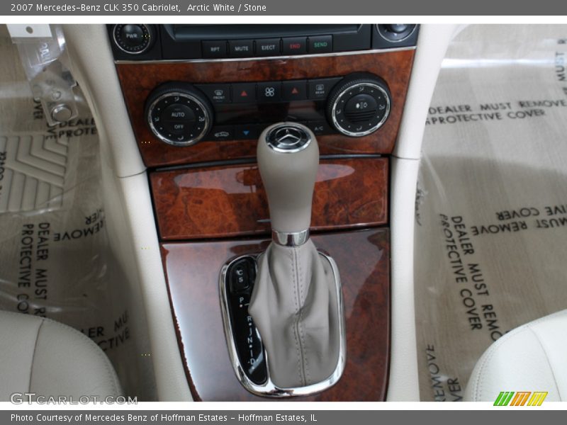 Arctic White / Stone 2007 Mercedes-Benz CLK 350 Cabriolet