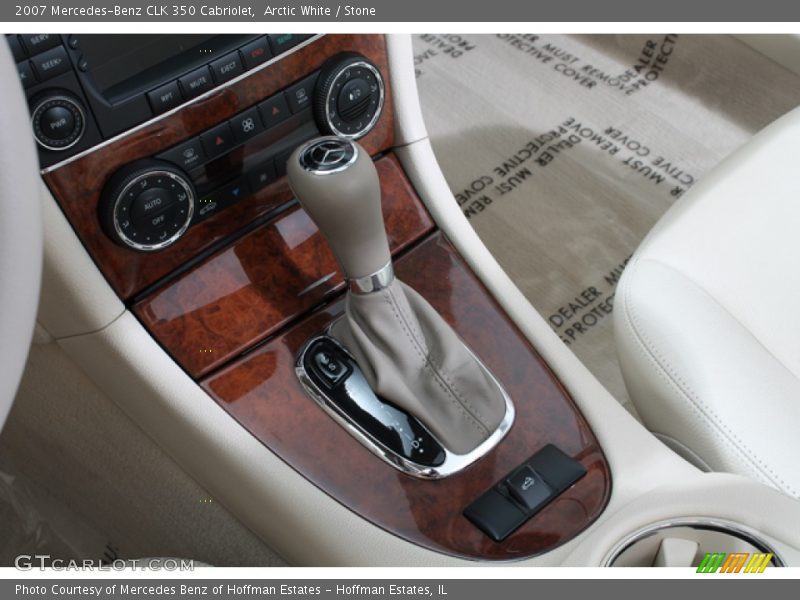 Arctic White / Stone 2007 Mercedes-Benz CLK 350 Cabriolet