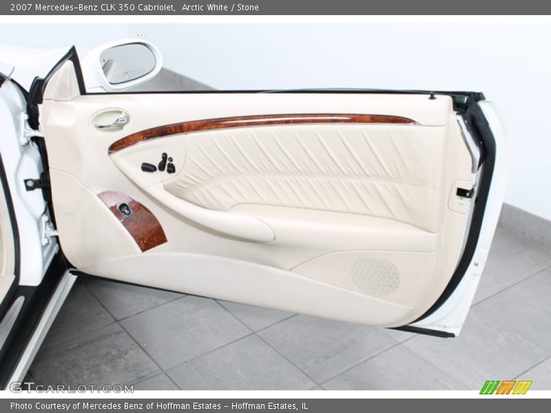 Arctic White / Stone 2007 Mercedes-Benz CLK 350 Cabriolet