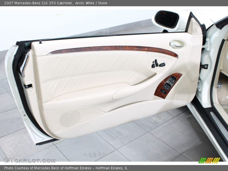 Arctic White / Stone 2007 Mercedes-Benz CLK 350 Cabriolet