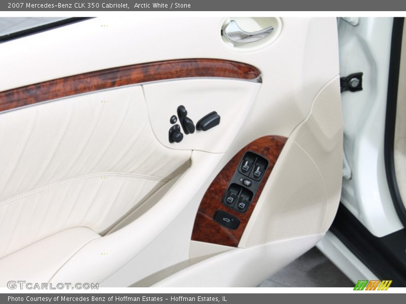 Arctic White / Stone 2007 Mercedes-Benz CLK 350 Cabriolet