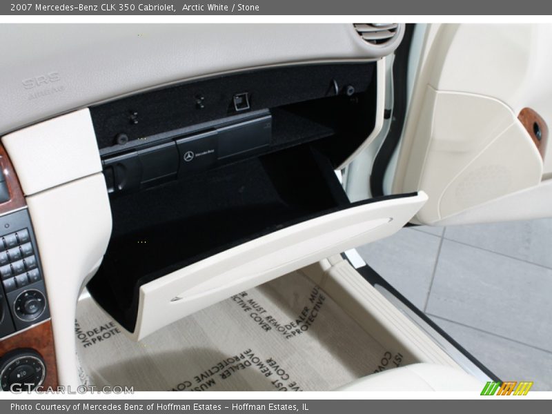 Arctic White / Stone 2007 Mercedes-Benz CLK 350 Cabriolet