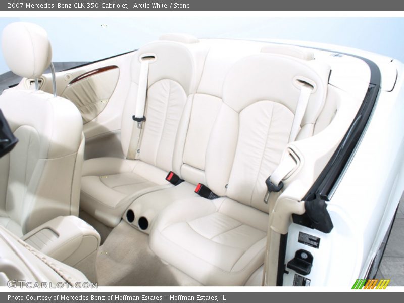 Arctic White / Stone 2007 Mercedes-Benz CLK 350 Cabriolet