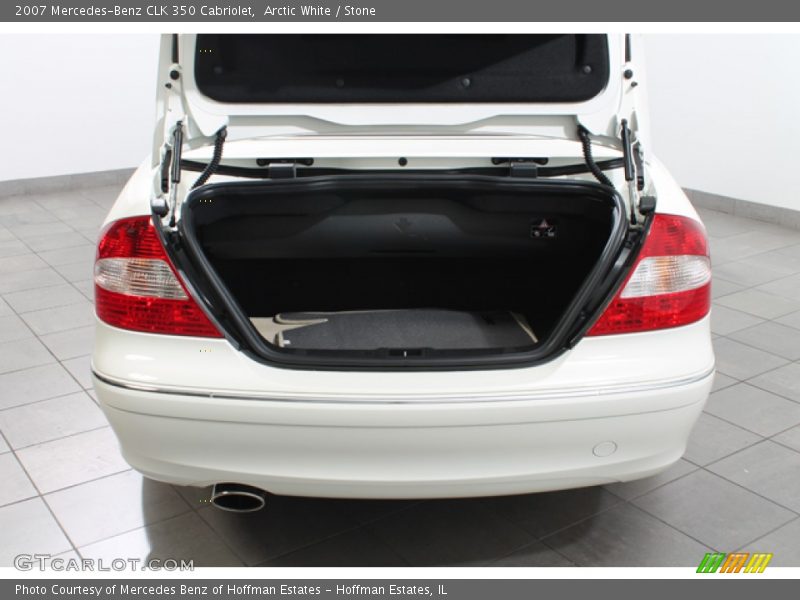 Arctic White / Stone 2007 Mercedes-Benz CLK 350 Cabriolet