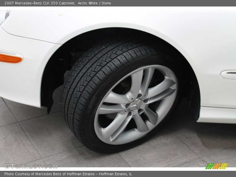 Arctic White / Stone 2007 Mercedes-Benz CLK 350 Cabriolet