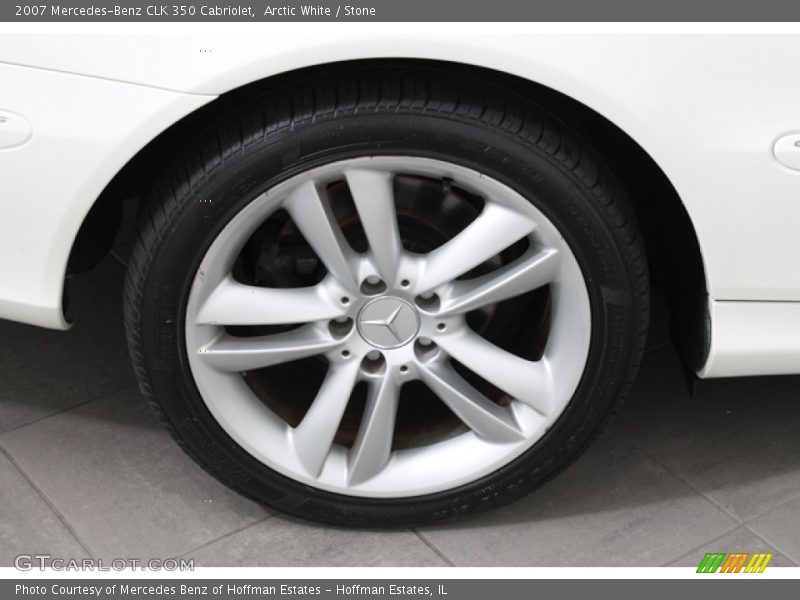 Arctic White / Stone 2007 Mercedes-Benz CLK 350 Cabriolet