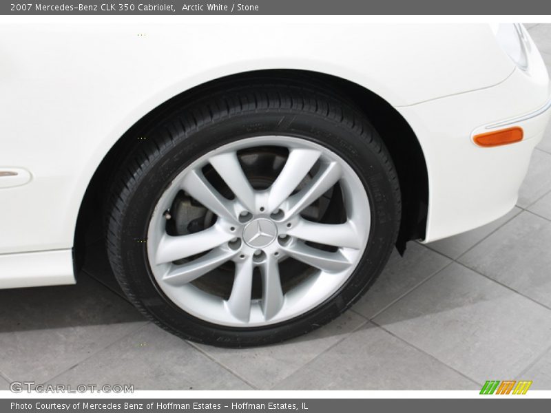 Arctic White / Stone 2007 Mercedes-Benz CLK 350 Cabriolet