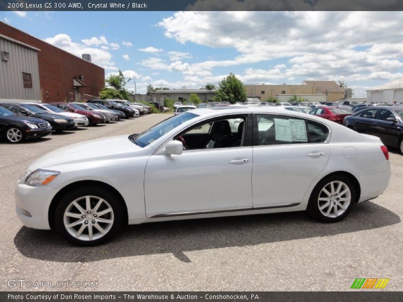 Crystal White / Black 2006 Lexus GS 300 AWD