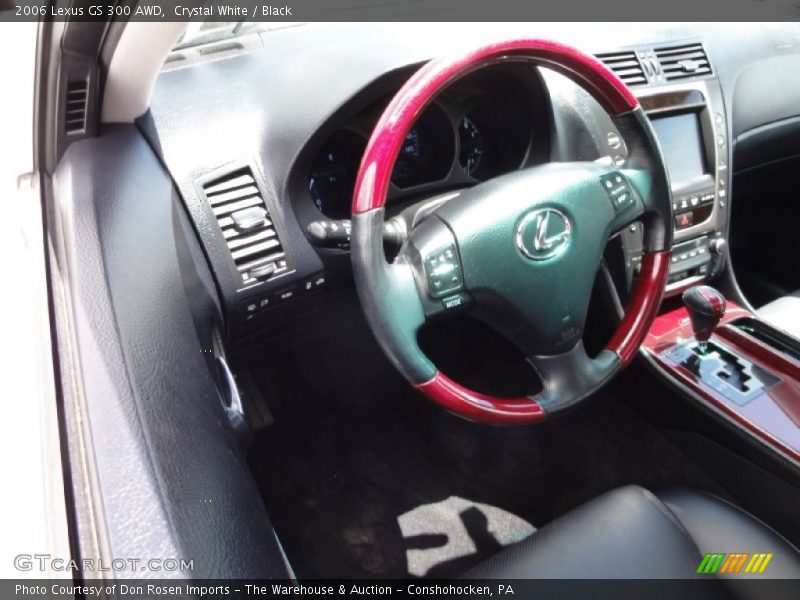 Crystal White / Black 2006 Lexus GS 300 AWD