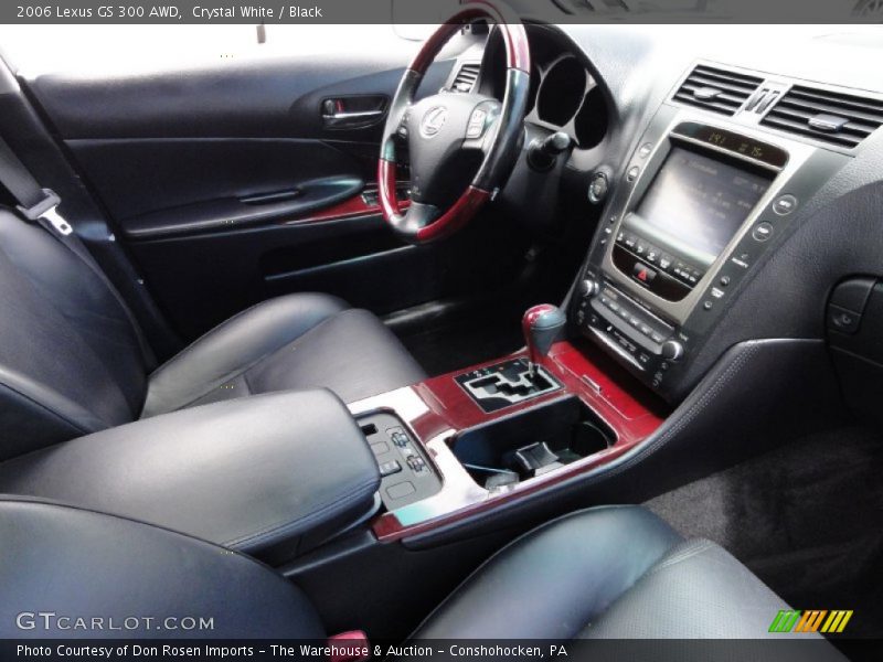 Crystal White / Black 2006 Lexus GS 300 AWD
