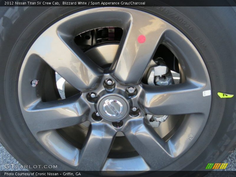 Blizzard White / Sport Apperance Gray/Charcoal 2012 Nissan Titan SV Crew Cab