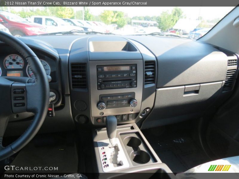 Blizzard White / Sport Apperance Gray/Charcoal 2012 Nissan Titan SV Crew Cab
