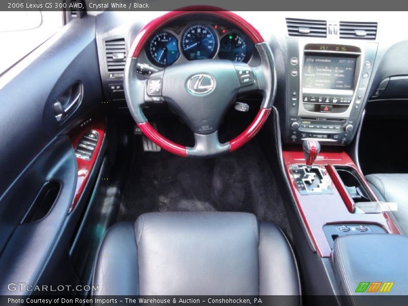 Crystal White / Black 2006 Lexus GS 300 AWD