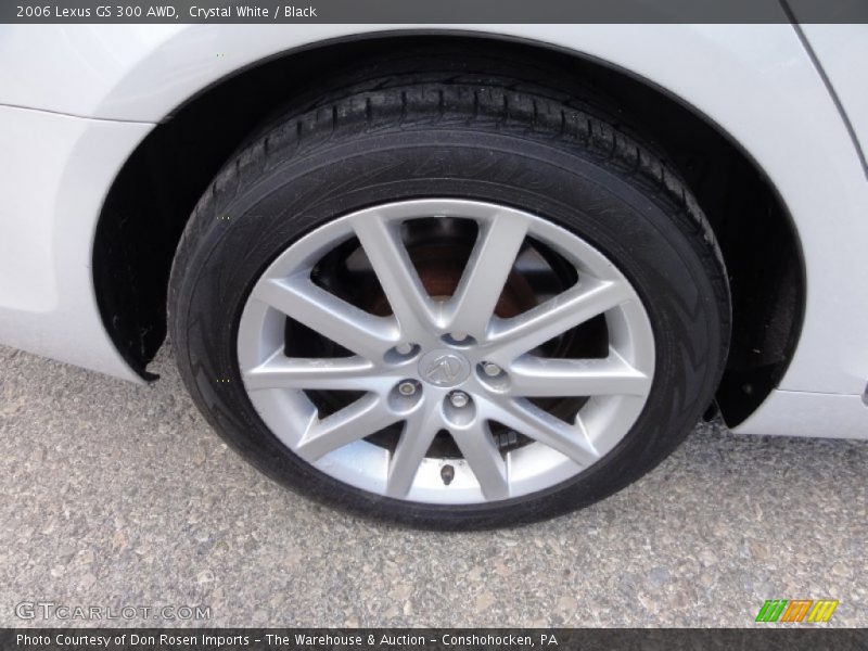 Crystal White / Black 2006 Lexus GS 300 AWD