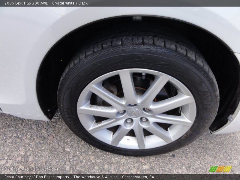 Crystal White / Black 2006 Lexus GS 300 AWD