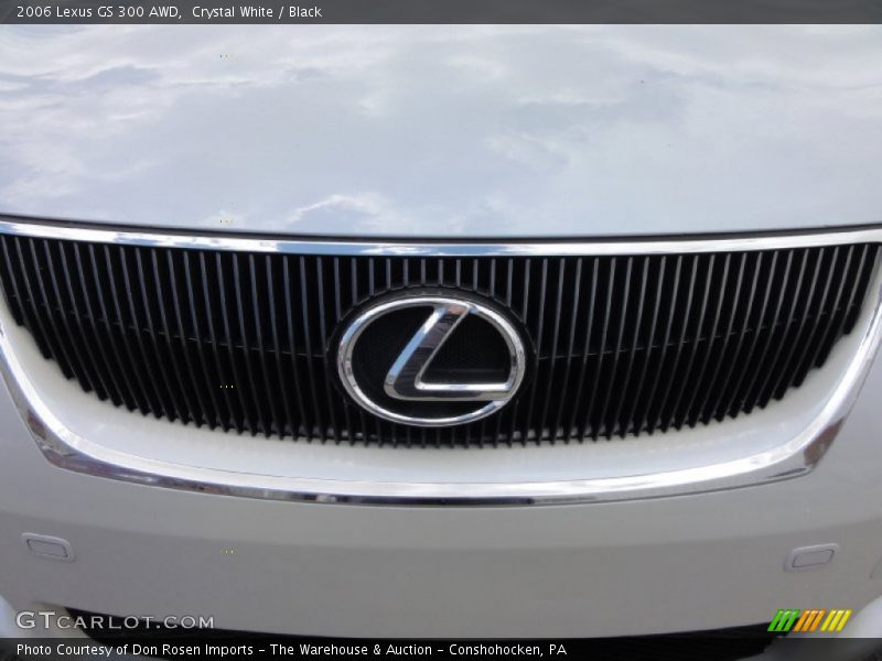 Crystal White / Black 2006 Lexus GS 300 AWD