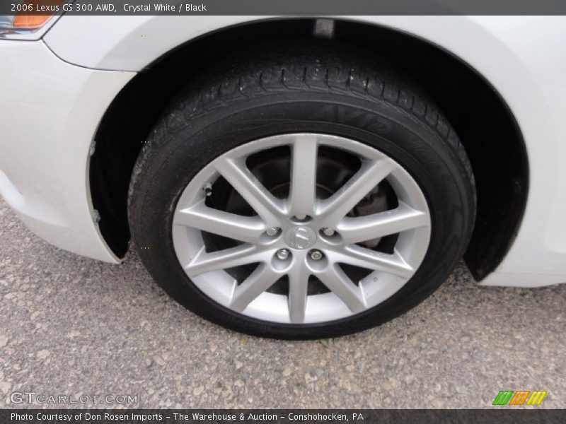 Crystal White / Black 2006 Lexus GS 300 AWD
