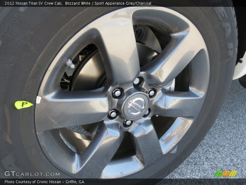 Blizzard White / Sport Apperance Gray/Charcoal 2012 Nissan Titan SV Crew Cab