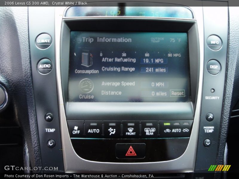 Crystal White / Black 2006 Lexus GS 300 AWD